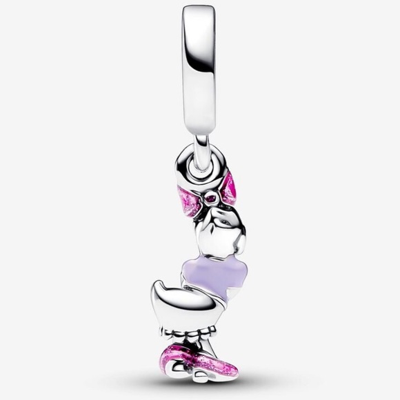 NWOT Disney Daisy Duck Dangle Charm Sterling Silver 925 - Picture 2 of 11